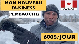 Je te Présente Mon Nouveau Business de Deneigement au Canada [upl. by Russi]