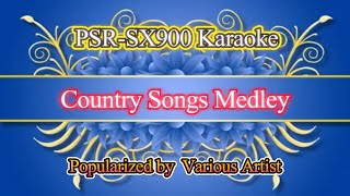 Country Songs Medley Various Artist Video Karaoke [upl. by Ereveneug546]