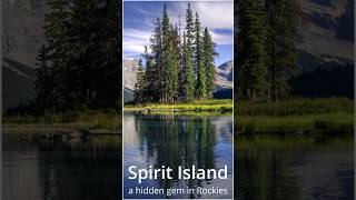 Spirit Island a hidden gem in Rockies shorts travel nature [upl. by Aihtiekal804]