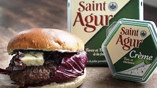 Saint Agur cheese burger [upl. by Rida891]