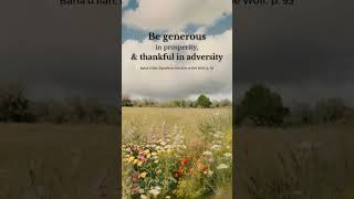 Baháí Quotes generous gratitude bahai bahaifaith adversity thoughtoftheday [upl. by Dazraf]