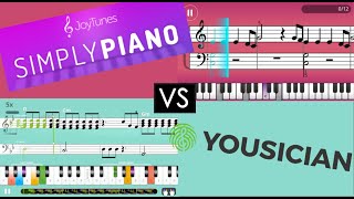 Yousician vs Simply Piano Review and Comparison of Premium Editions [upl. by Nichol203]