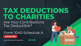 Are My Charitable Contributions Tax Deductible [upl. by Ahsiekrats]