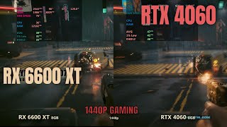 RTX 4060 vs RX 6600 XT  1440p gaming 2024 [upl. by Hearsh]