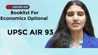 4Booklist For Economics Optional by Aishwarya Sheoran UPSC CSE 2019 AIR 93 [upl. by Manbahs343]