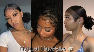 Natural Hairstyles Compilation For Baddies🥥 Styles By Baddies [upl. by Scully]