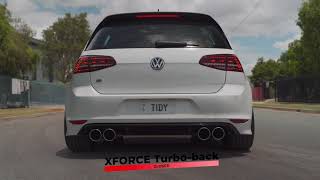 XForce Takeoff and Revs  Volkswagen Golf R MK7 XForce Exhaust System [upl. by Vargas919]