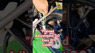 quotMotorcycle Rear Preload Adjustment 30 – Easy DIY Guide 🔧quot shorts diy tricks [upl. by Kjersti697]