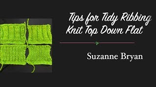 Tips for Tidy Ribbing Knit Flat [upl. by Sirej]