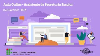 Live  Aula Online  Assistente de Secretaria Escolar [upl. by Orteip]