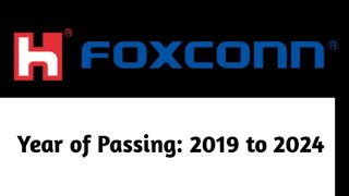 foxconn recruitment 2024  foxconn Job Vacancy 2024  jobalerttamil [upl. by Stock]