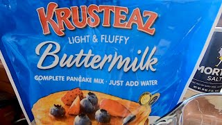 Easy CRÊPE Recipe with Krusteaz Pancake Mix  So Easy That a 4 Year Old Can Make It [upl. by Karlyn]