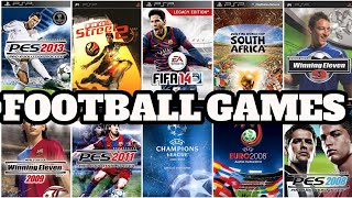 TOP 20 BEST FOOTBALL GAMES FOR PSPPLAYSTATION PORTABLE [upl. by Malissa]