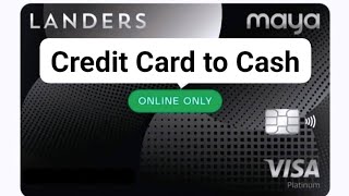 LANDERS CREDIT CARD TO CASH [upl. by Ahaelam]