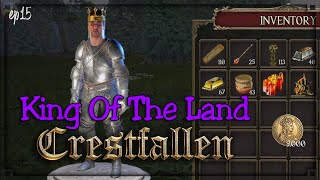 Crestfallen Medieval Survival  ep15 King Of All The Land  Build Craft Survival [upl. by Shirberg498]