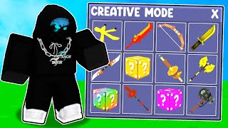 I secretly used CREATIVE MODE in Roblox Bedwars [upl. by Yadroc]