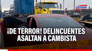 🔴🔵Callao ¡De terror Delincuentes asaltan a cambista y desatan balacera en plena Av Colonial [upl. by Elylrac130]