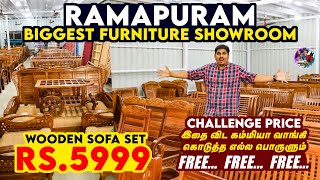 Biggest Showroom in Ramapuram Market 😯இத விட கம்மியா வேற எங்காச்சு கொடுத்தா எல்லா பொருட்களும் FREE😲 [upl. by Nnave]