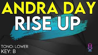 Andra Day  Rise Up  Karaoke Instrumental  Lower [upl. by Eiramyllek166]