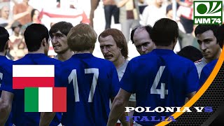 Polonia vs Italia  1974 FIFA World Cup  Fase de Grupos [upl. by Melody]