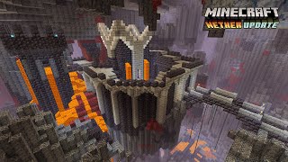 Minecraft Nether Update  Basalt Biome Castle Speed Build [upl. by Gosney]