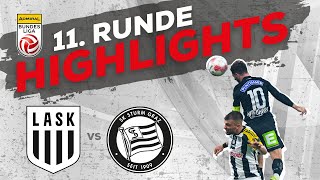 LASK  SK Puntigamer Sturm Graz 11 Runde ADMIRAL Bundesliga 202425 [upl. by Oliana]