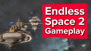 32 minutes of Endless Space 2 Gameplay including combat [upl. by Ahsined]