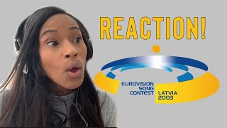 REACTION 2003 Eurovision Song Contest Alesia Michelle [upl. by Fifi]