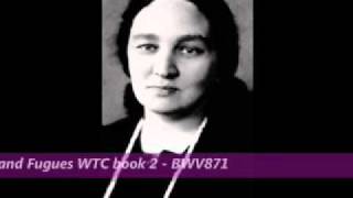 Maria Yudina plays Bach Preludes and Fugues Well Tempered Clavier WTC 2 BWV 871 195357 [upl. by Zashin]