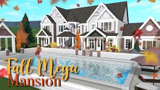 Fall Mega Mansion Bloxburg Speedbuild [upl. by Robbyn]