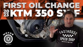 2023 KTM 350 SXF First Oil Change after BreakIn Period [upl. by Yasdnil]