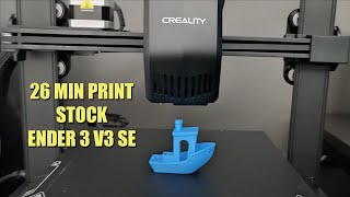 Benchy in 26 min on stock Ender 3 V3 SE [upl. by Olia]