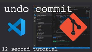 How to undo commit in Visual Studio Code  Fast tutorial [upl. by Schwenk]