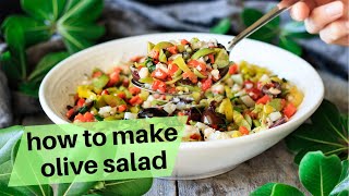 How to Make Olive Salad for Muffaletta [upl. by Cardinal492]