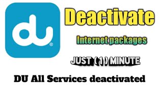 Du deactivate All Services unsubscribe  Du deactivate all subscription  du deactivate data bundle [upl. by Chimene]