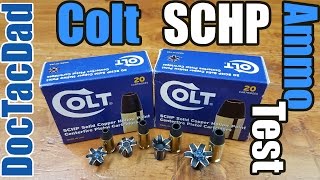 New Ammo  Colt SCHP  Ballistics Gel Test  45 ACP 380 9mm 40 SampW [upl. by Willi533]