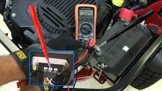 How to Test a KOHLER Voltage Regulator RectifierRegulatorBattery Voltage Test at Regulator [upl. by Riatsala]