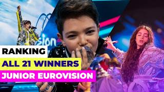 Ranking All 21 Junior Eurovision Winners [upl. by Hairas]