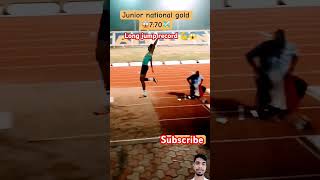 Longest jump 💪😱💥desi body athlete jump competition shorts video [upl. by Dubois726]