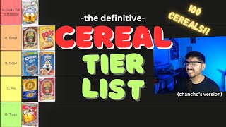 CEREAL CONNOISEUR Ranks the Best amp WORST Cereals Of All Time  100 Cereals Ranked [upl. by Nnagrom566]