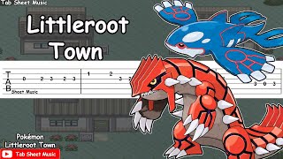 Littleroot Town  Pokémon RubySapphireEmerald  Guitar Tutorial [upl. by Rednav]