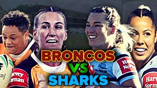 Brisbane Broncos vs Cronulla Sharks  NRLW  SEMI FINAL  Live Stream Commentary [upl. by Olonam]