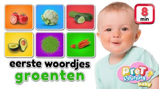 Pretlettertjes Baby TV • Eerste Woordjes • GROENTEN • Woordjes leren met Nederlandse baby filmpjes [upl. by Serrell]