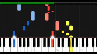 Wachet auf ruft uns die Stimme  SchüblerChoräle Nr 1  BWV 645  JS Bach  Synthesia HD 60 fps [upl. by Christalle]