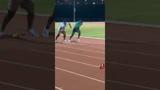 Speed vs fastest man race🏃🔥👀 ishowspeed [upl. by Eivod]