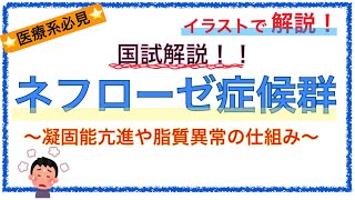 教科書をわかりやすく！「ネフローゼ症候群の病態とは」〜浮腫や凝固能亢進する仕組みを解説！〜 [upl. by Adaurd]