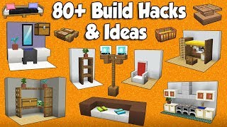 80 MINECRAFT BUILD HACKS AND IDEAS [upl. by Highams]