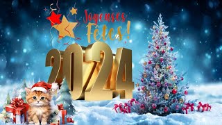 BONNE ANNÉE 2024 ღ MEILLEURS VOEUX 2024 ღ CARTE DE VOEUX ORIGINALE 2024 ✨ [upl. by Sirej]