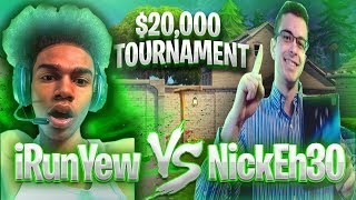 iRunYew vs NickEh30 • 20000 Tournament  Friday Fortnite [upl. by Romano275]