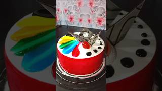 Look color cake design birthday cake short feed yt shorts virals short training video [upl. by Nilak]